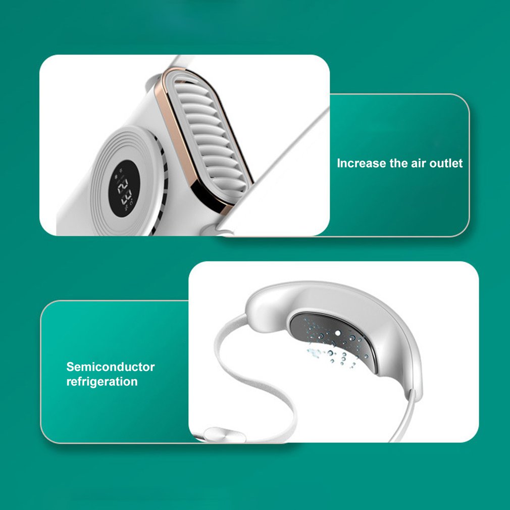 Lumora™ 2-in-1 Wearable Neck Fan with Semiconductor Cooling